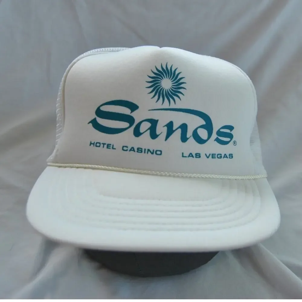 Sands Hotel Casino 90s Vintage Snapback Mesh Trucker Hat